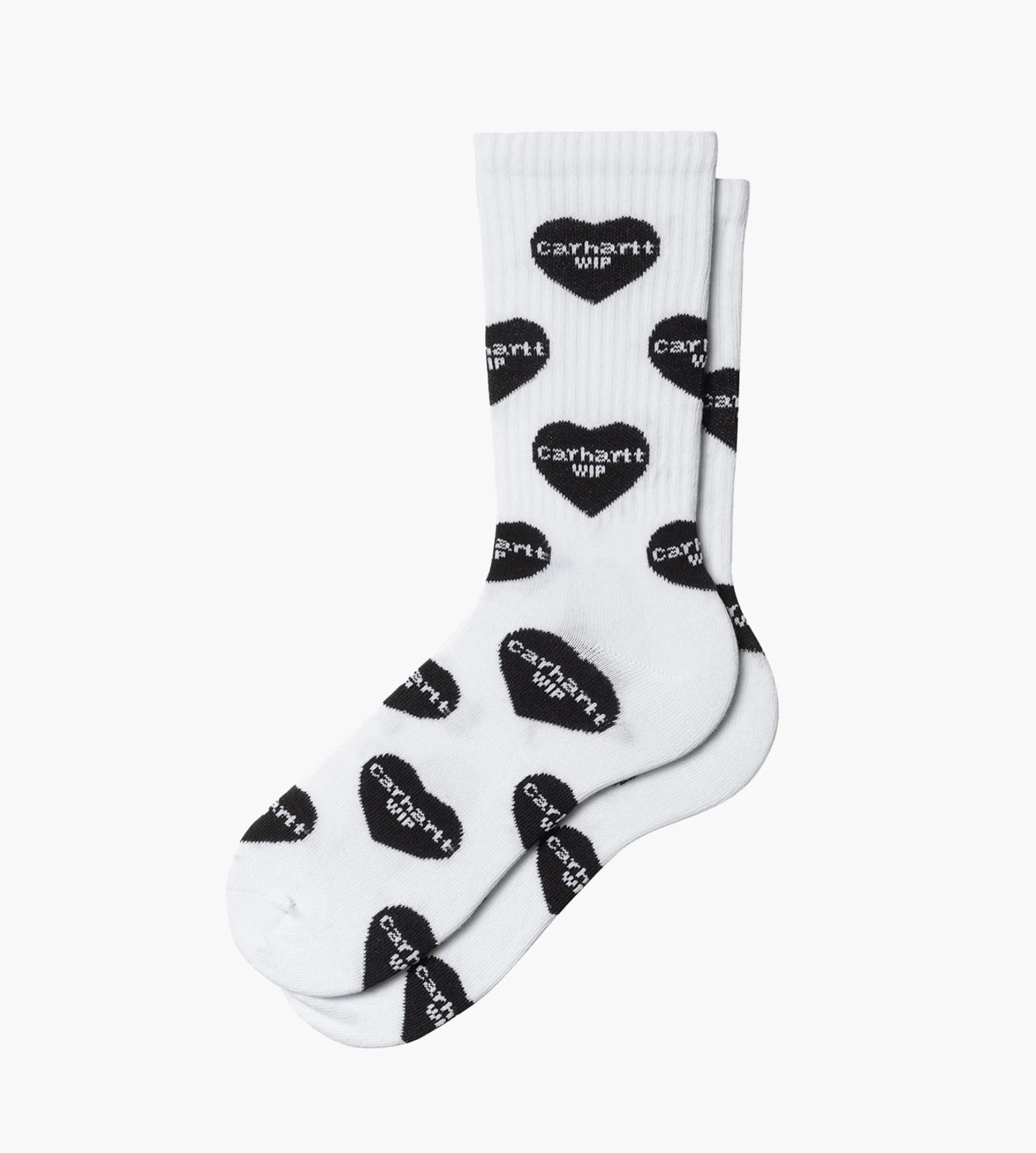 Carhartt WIP Heart Logo Socks Heart Logo Jacquard White