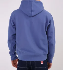 Carhartt WIP Hooded American Script Sweater Blue Iris