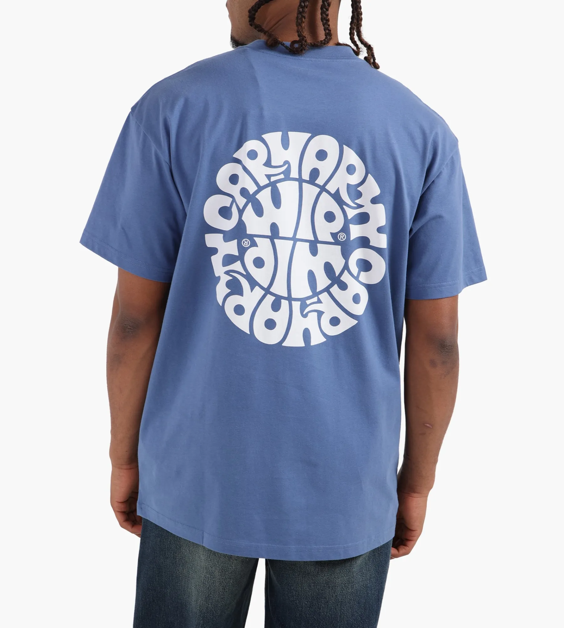Carhartt WIP Jazzy T-Shirt Blue Iris White