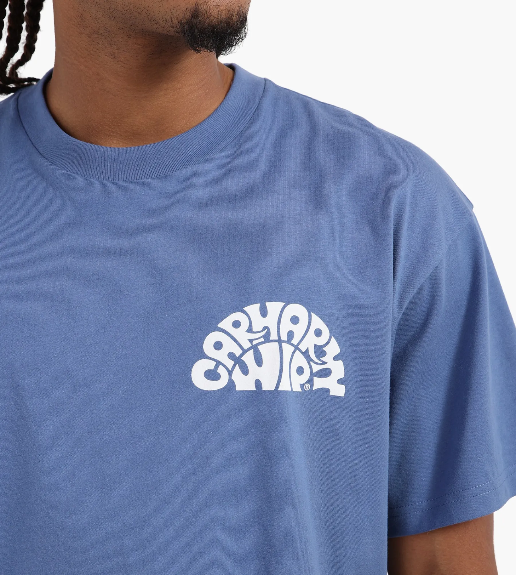 Carhartt WIP Jazzy T-Shirt Blue Iris White