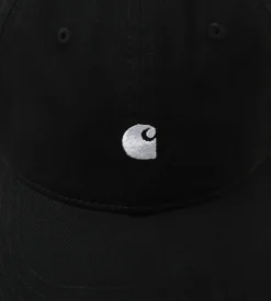 Carhartt WIP Madison Logo Cap Black White