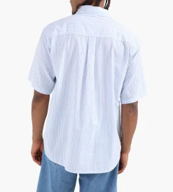 Carhartt WIP Phelps Shirt Phelps Stripe Bluebird