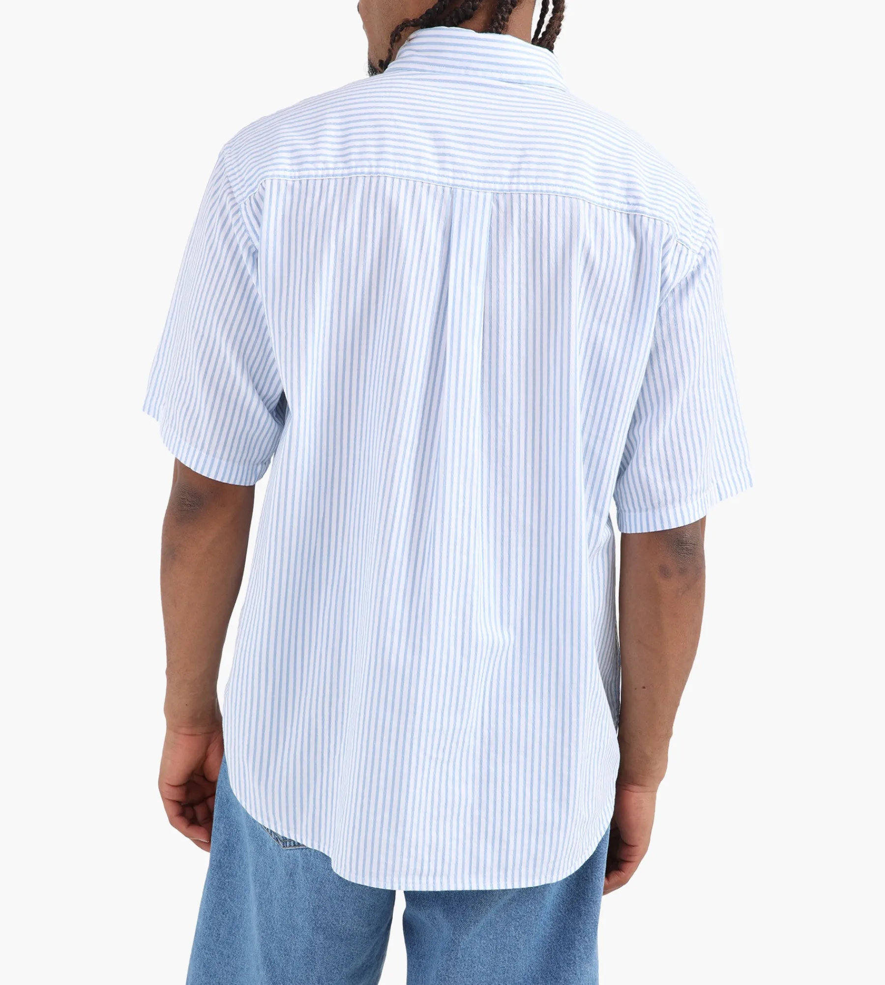 Carhartt WIP Phelps Shirt Phelps Stripe Bluebird
