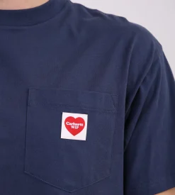 Carhartt WIP Pocket Heart T-Shirt Blue