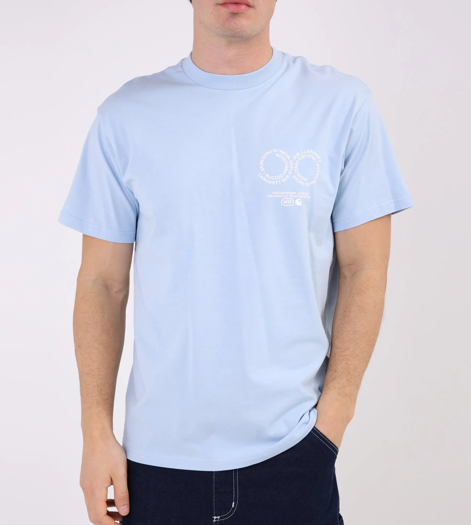 Carhartt WIP Rotation T-Shirt Air Sky White