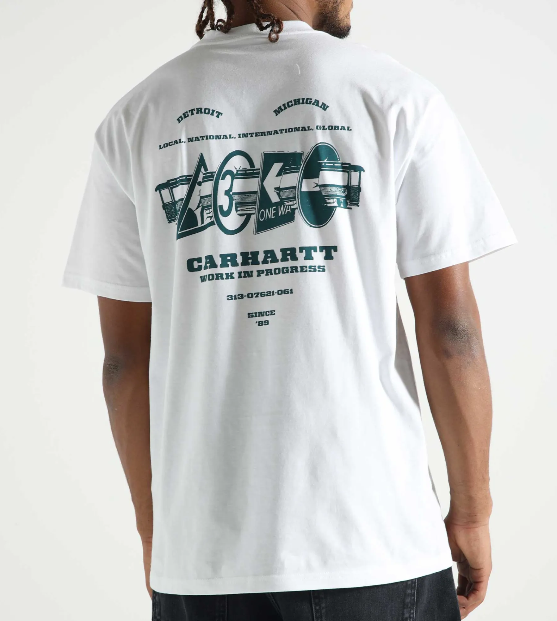 Carhartt WIP Runaway T-Shirt White Malachite