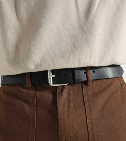 Carhartt WIP Script Studs Belt Black Silver