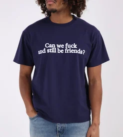 Carne Bollente Benefits with Friends T-Shirt Navy Blue