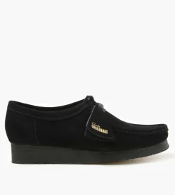 Clarks Originals W Wallabee. Black Suede