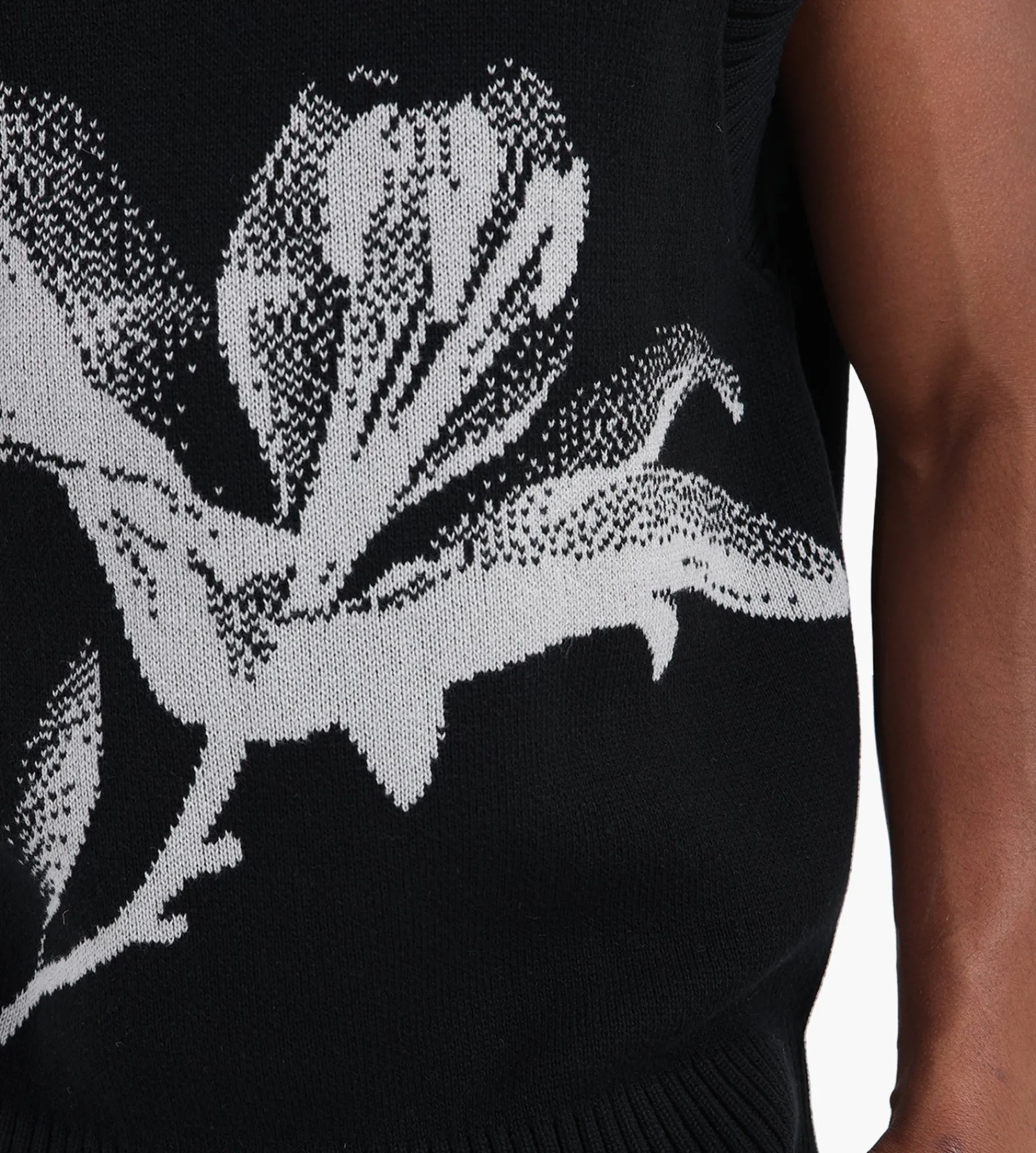 Daily Paper Floral Spencer Black
