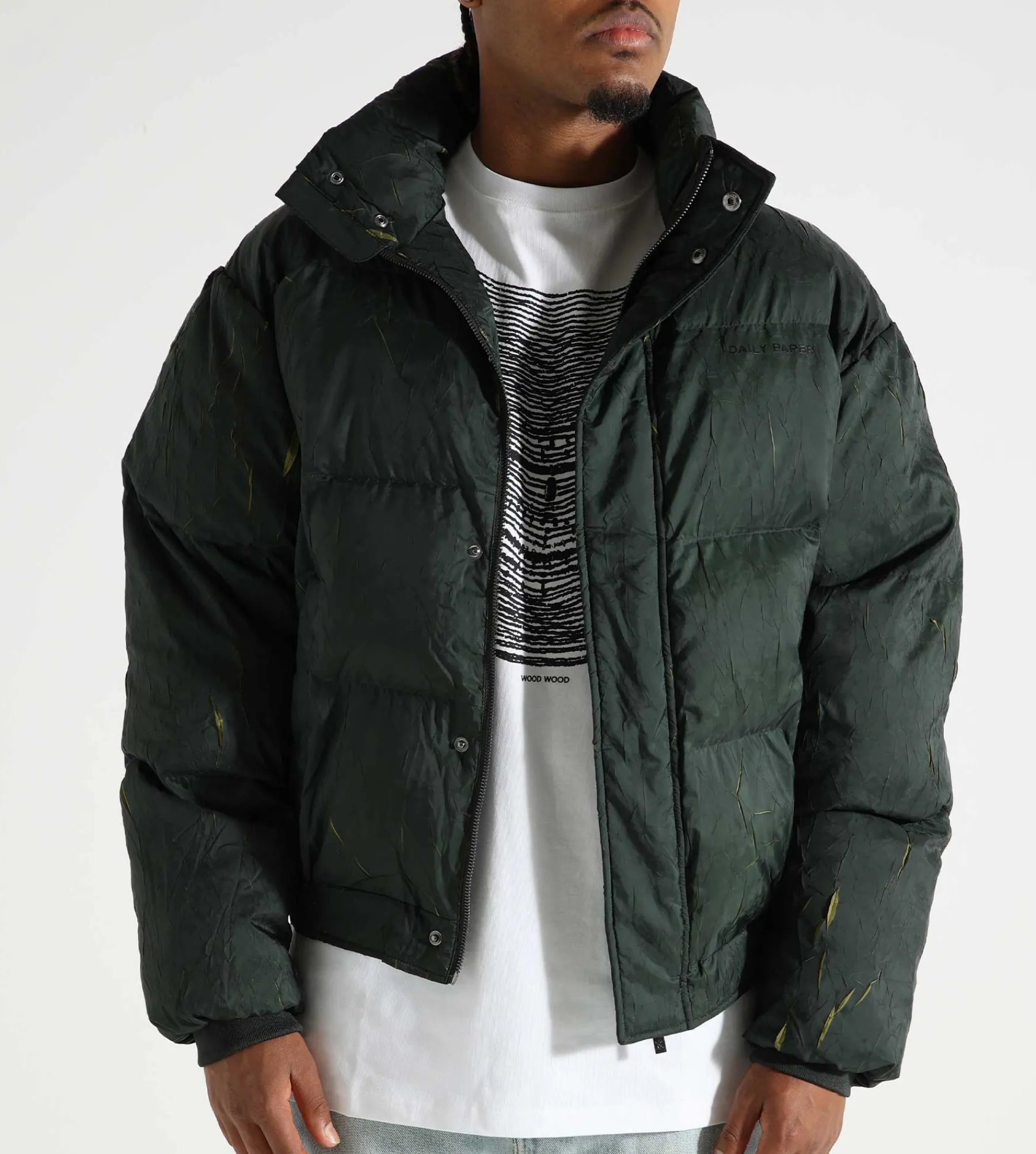Daily Paper Renako Puffer Jacket Jet Black