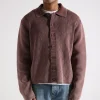 Daily Paper Shield Cable Cardigan Bordeaux Red