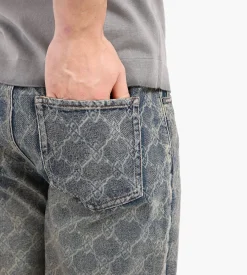 Daily Paper Shield Laser Washed Jeans Blue