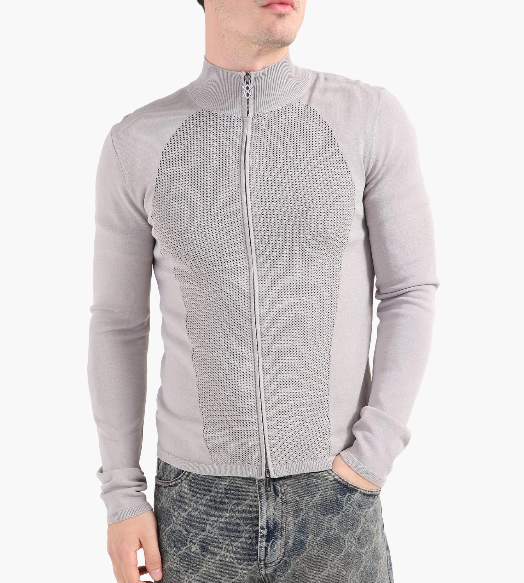 Daily Paper Zip Cardigan Wet Weather