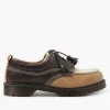 Dr. Martens Lowell Dark Brown Light Tan Desert Brown Kinsley Tumble Buttersoft Hairy Suede