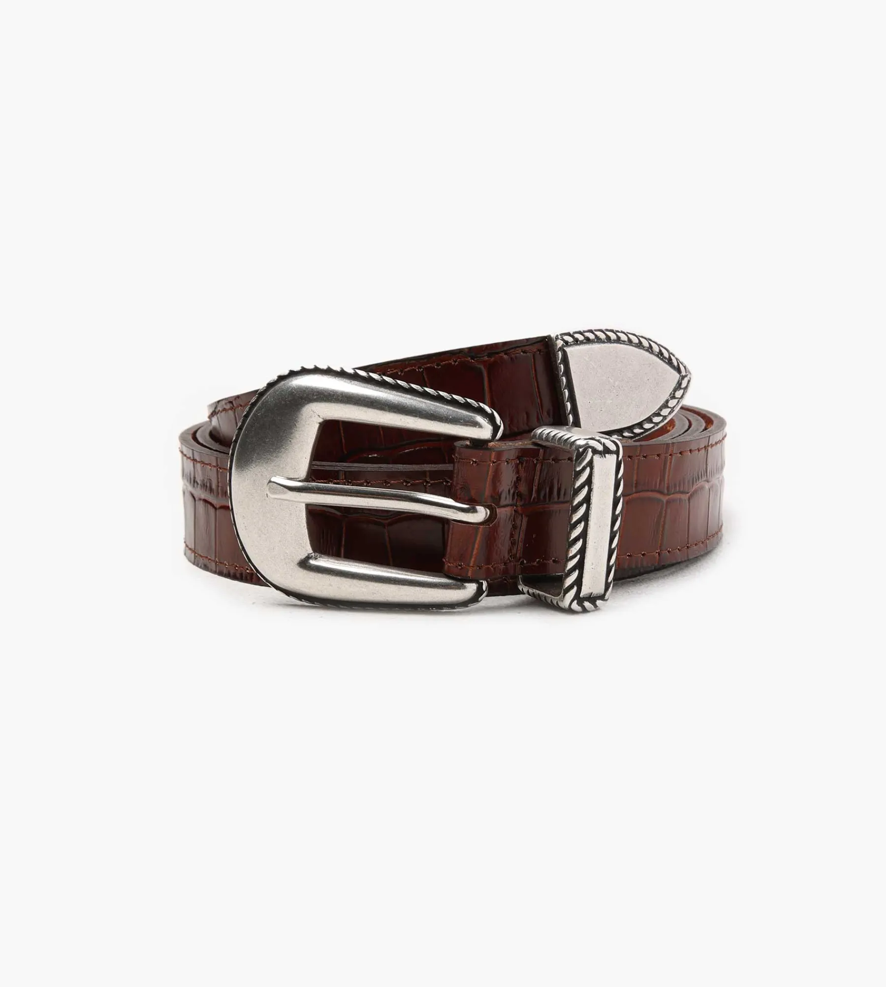 Drôle de Monsieur La Ceinture Croco Brown