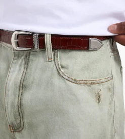 Drôle de Monsieur La Ceinture Croco Brown
