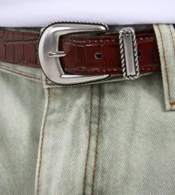 Drôle de Monsieur La Ceinture Croco Brown