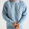 Drôle de Monsieur La Maille Torsades Light Blue