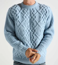 Drôle de Monsieur La Maille Torsades Light Blue
