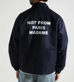 Drôle de Monsieur La Veste Slogan Navy