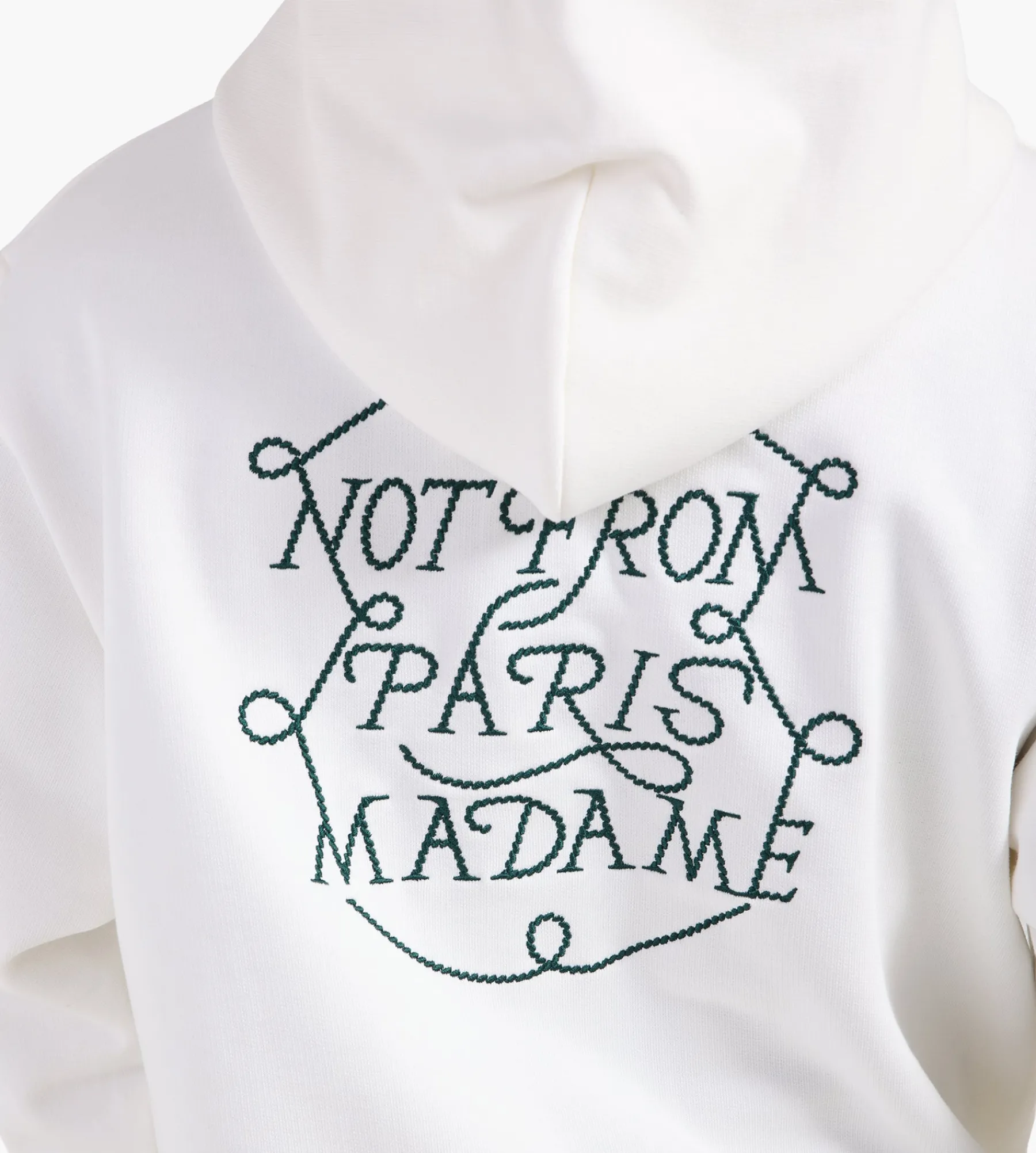 Drôle de Monsieur Le Hoodie Slogan Tresses Off White