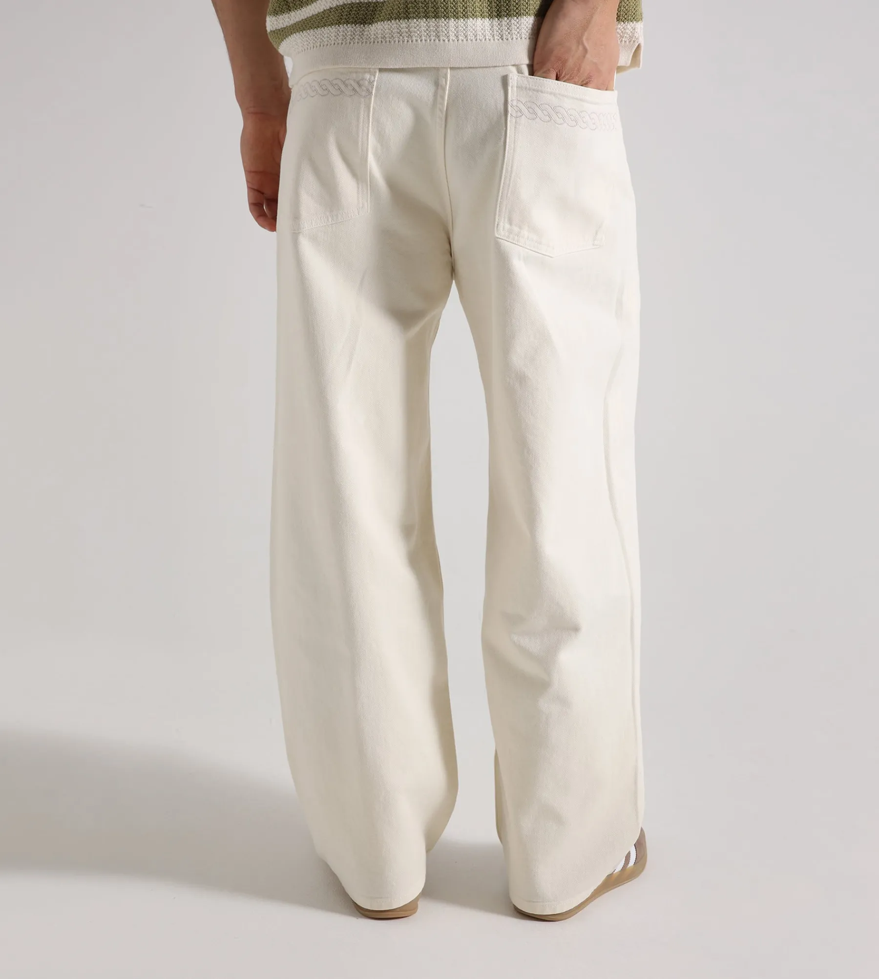 Drôle de Monsieur Le Jean Baggy …cru Off White