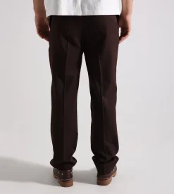 Drôle de Monsieur Le Pantalon Droit Laine Dark Brown