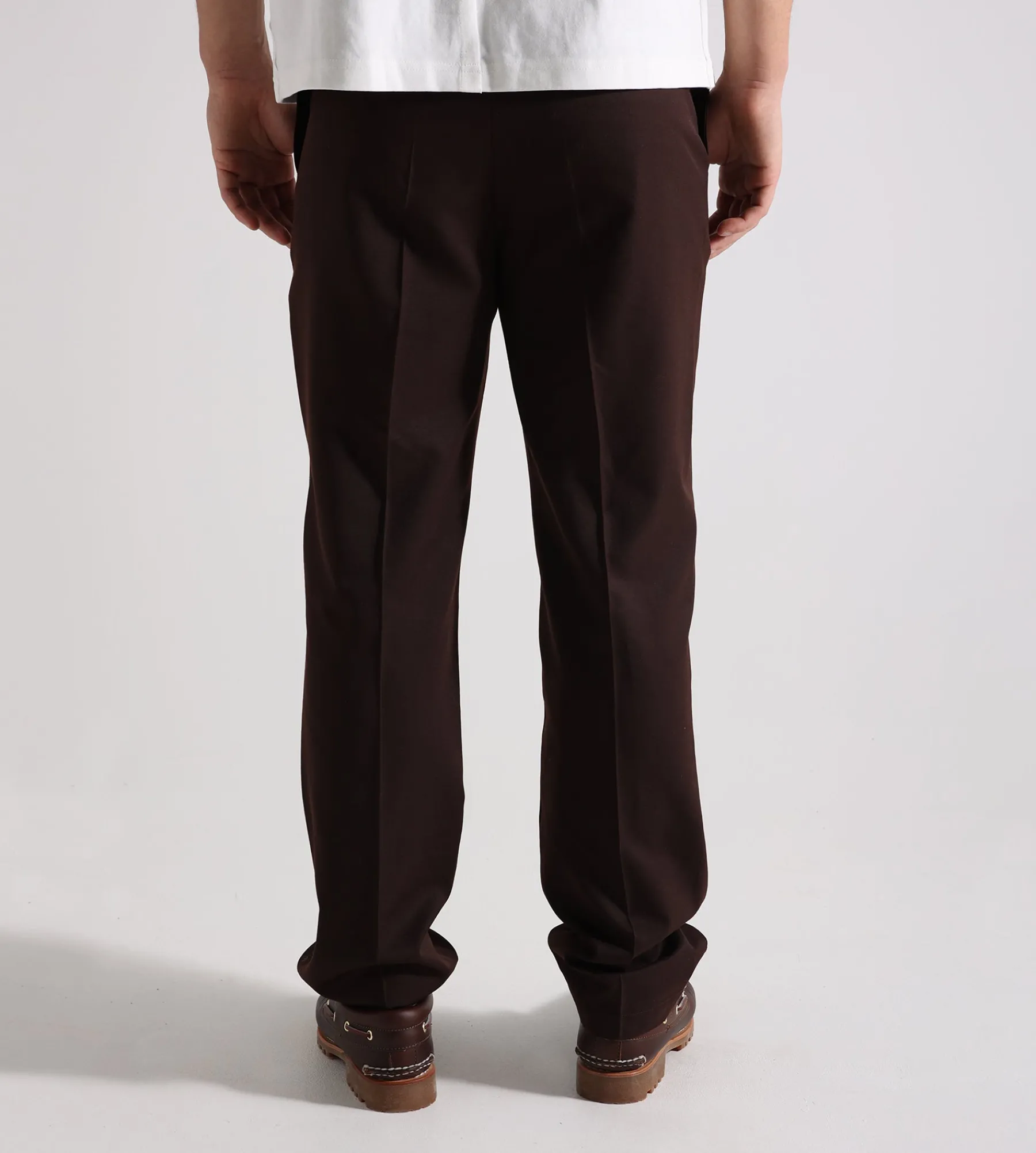 Drôle de Monsieur Le Pantalon Droit Laine Dark Brown
