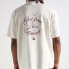 Drôle de Monsieur Le T-Shirt Slogan Vignes Cream