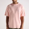 Drôle de Monsieur Le T-Shirt Slogan Cursive Light Pink