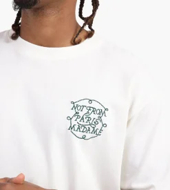Drôle de Monsieur Le T-shirt Slogan Tresses Off White
