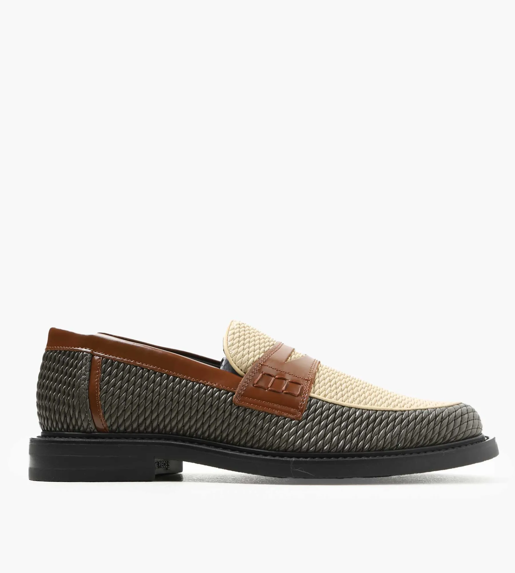 Filling Pieces Loafer Reed Beige Green