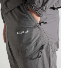 Flâneur Turtle Nylon Trousers Grey