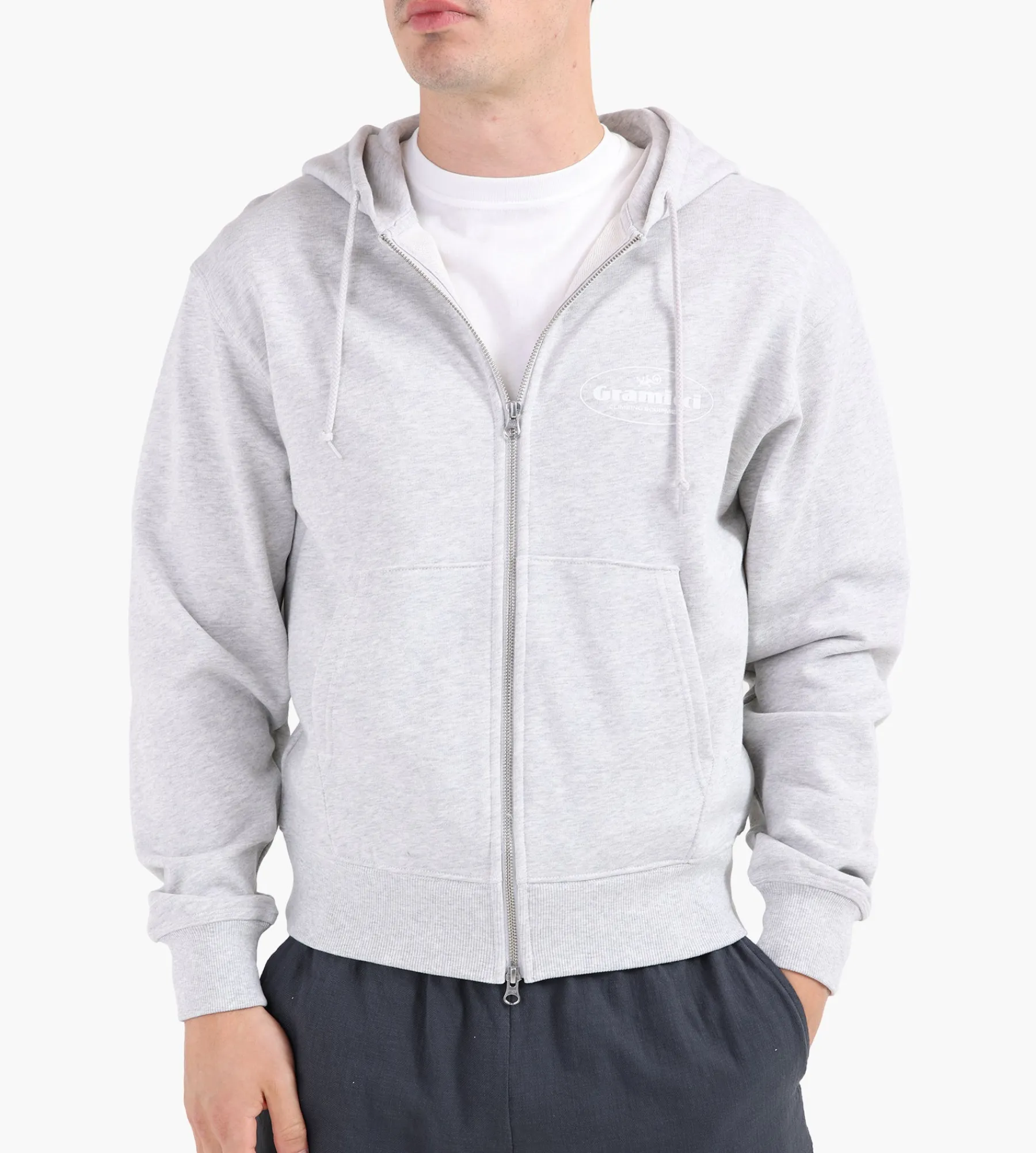 Gramicci Climbing Equipment Zip Hoodie Heather Ash