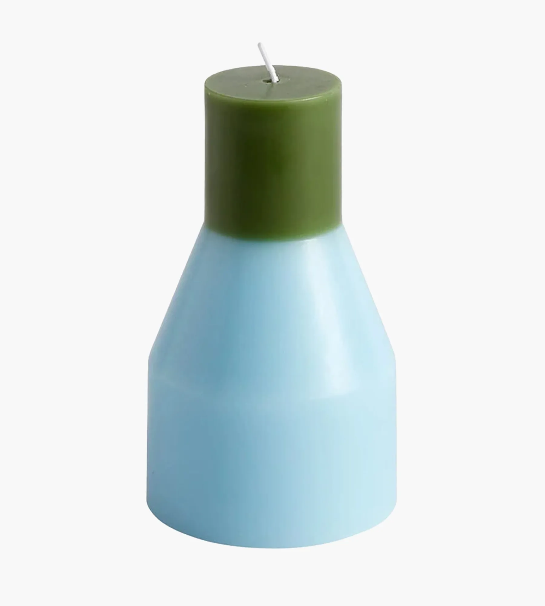 Hay Pillar Candle Small Light Blue