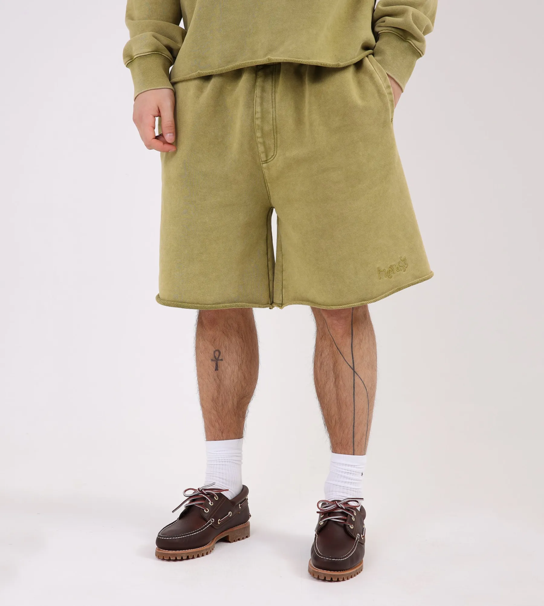 Heresy Scrawl Shorts Green