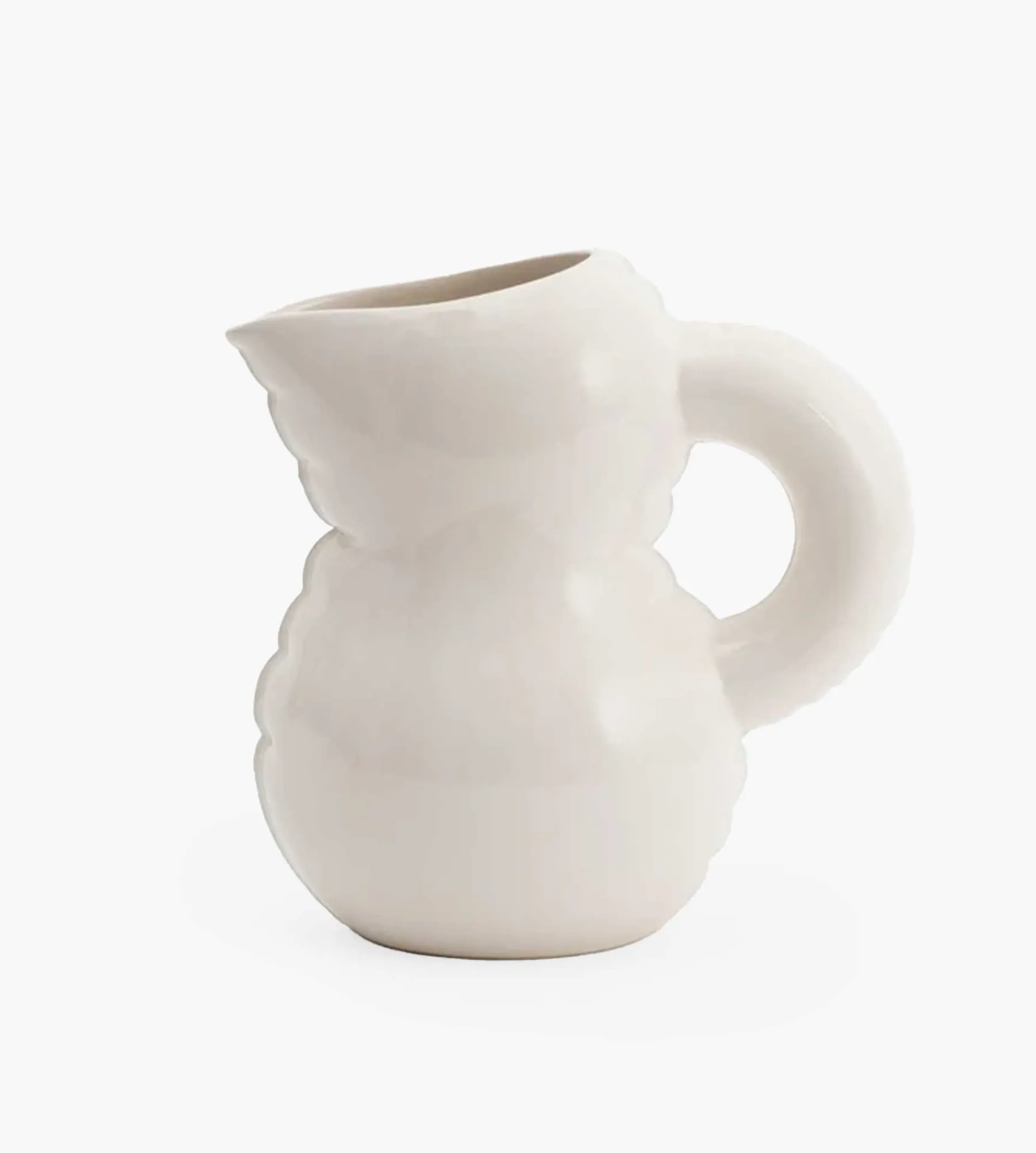 Home Studyo Jug Emily Bone White Gloss