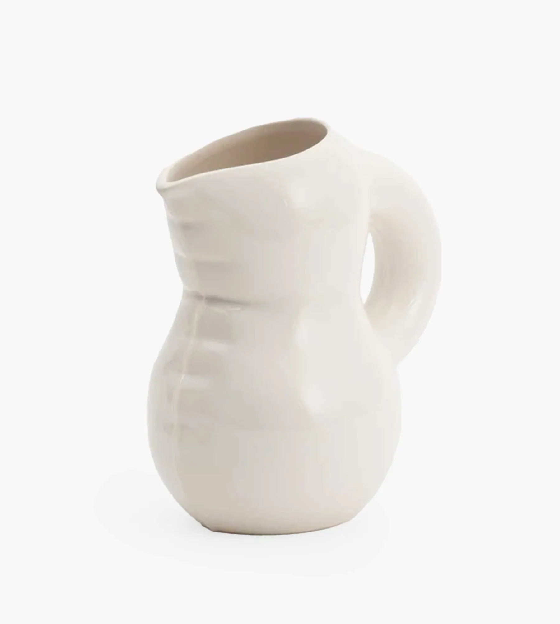 Home Studyo Jug Emily Bone White Gloss