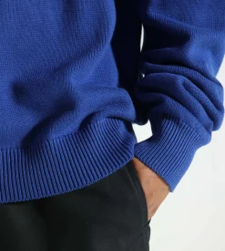 Lack of Guidance David Knit Sweater Cobalt