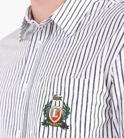 Lacoste 1HC2 Woven Shirt 02 White Abysm