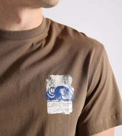 Libertine-Libertine Beat Litho T-Shirt 1868 Tobacco
