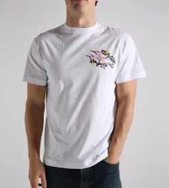 Libertine-Libertine Beat Skewer T-Shirt 1868 White