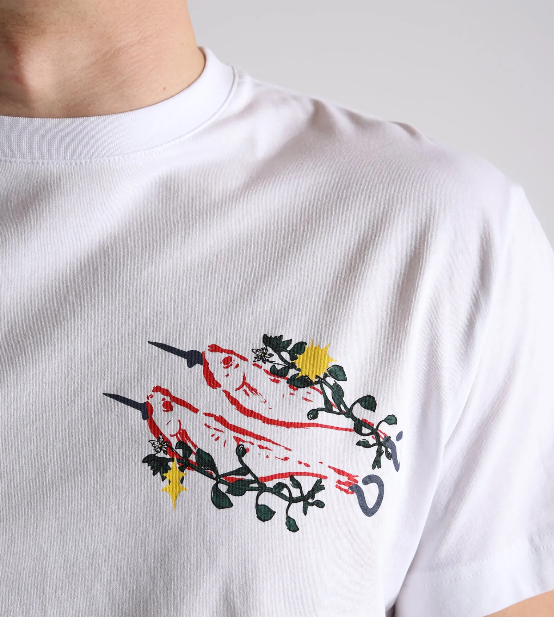 Libertine-Libertine Beat Skewer T-Shirt 1868 White