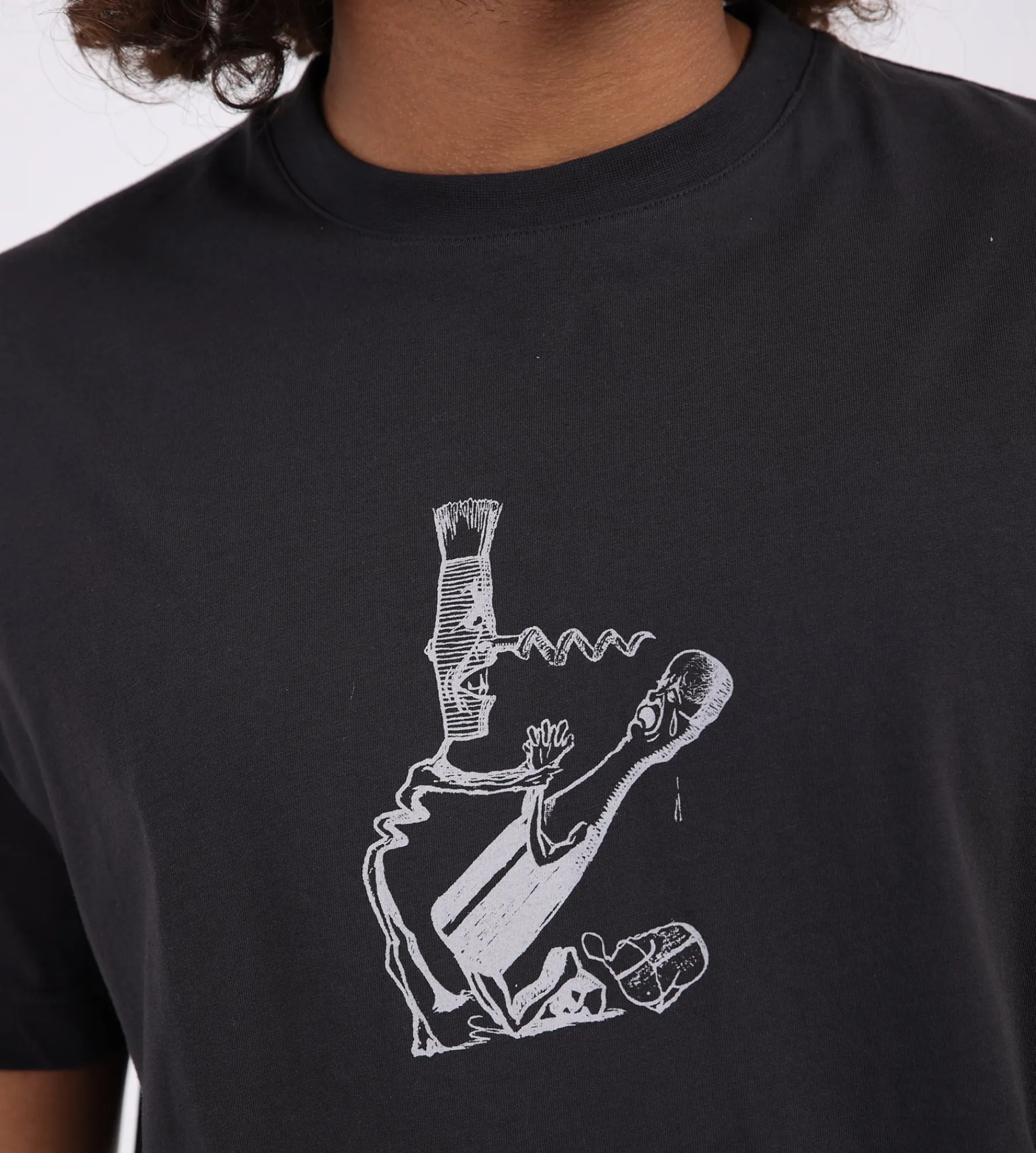 Libertine-Libertine Beat T-Shirt Corkscrew 1868 Charcoal
