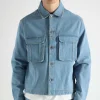 Magic Castles Trip Denim Jacket Ice Blue