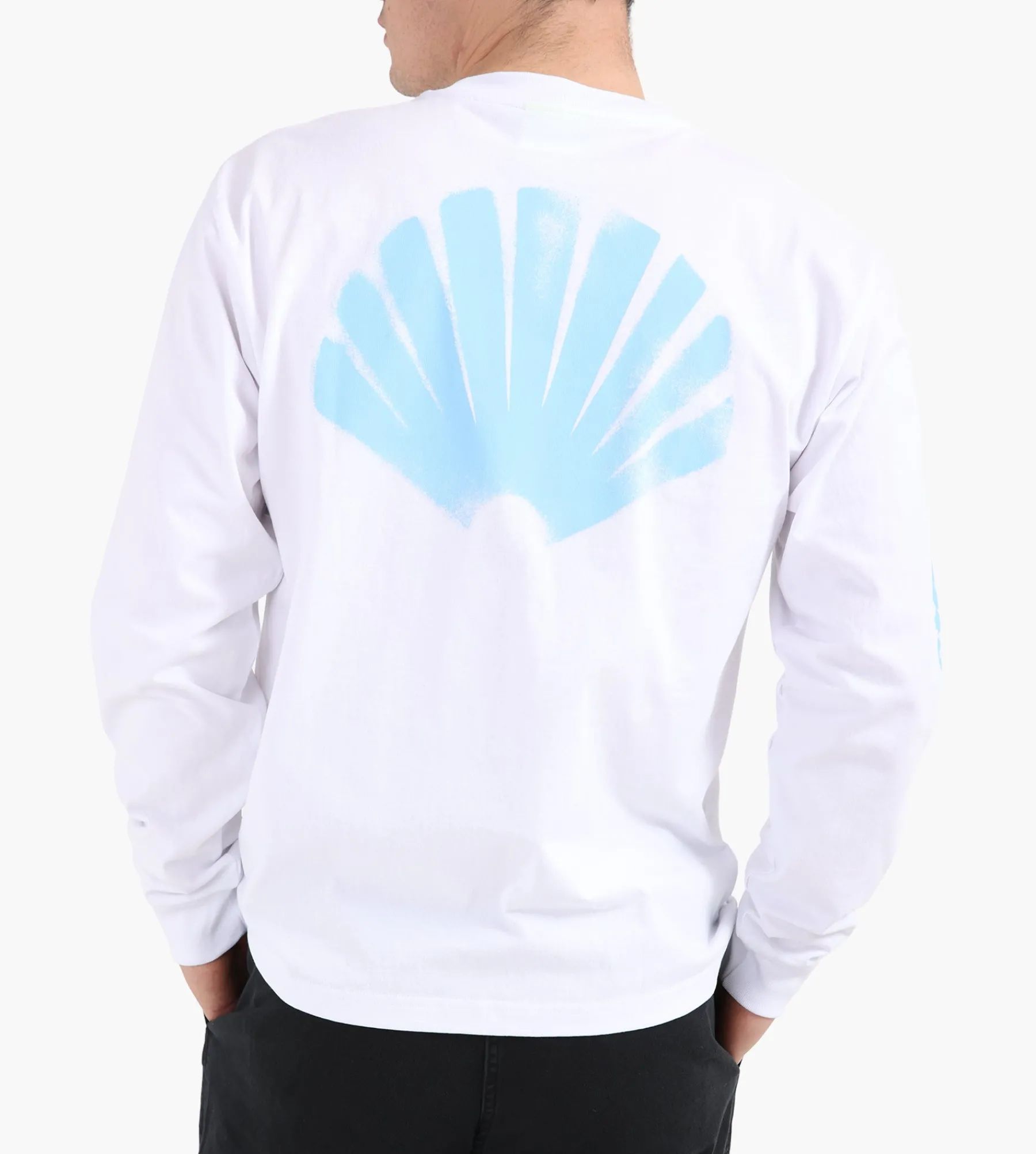 New Amsterdam Surf Association Sprayed Logo Longsleeve White