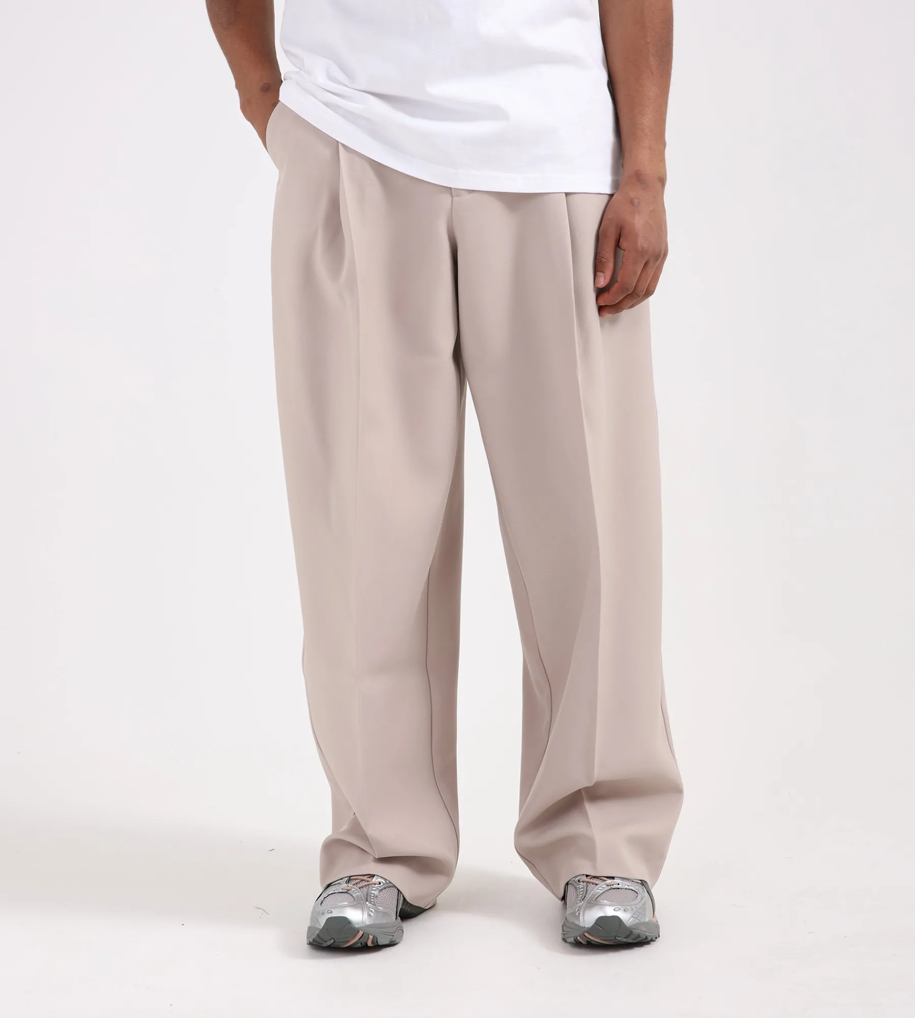 New Amsterdam Surf Association Wide Leg Pantalon Beige
