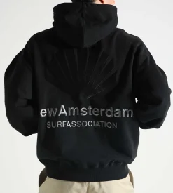 New Amsterdam Surf Association Logo Hoodie Black