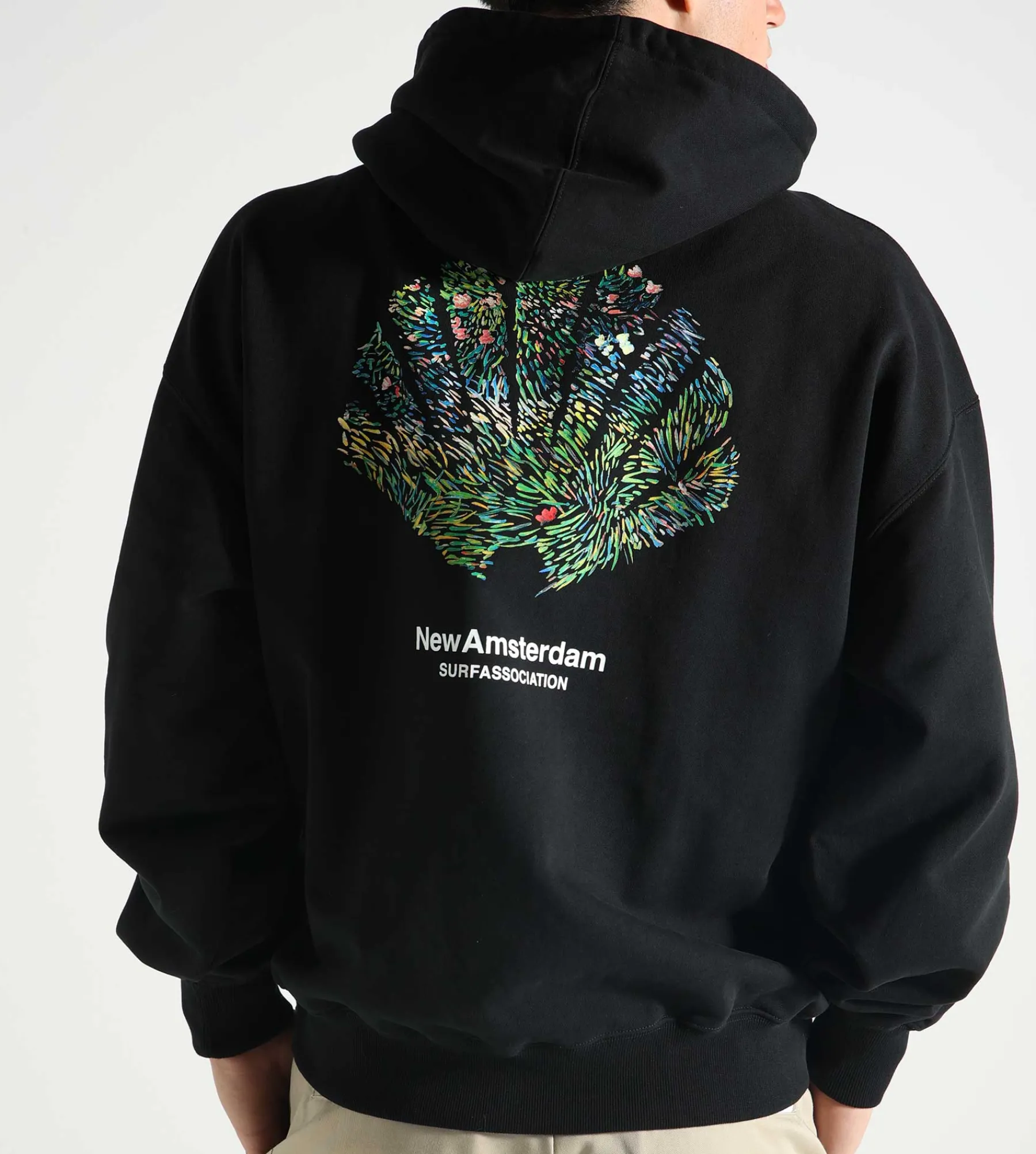 New Amsterdam Surf Association Tall Grass Hoodie Black